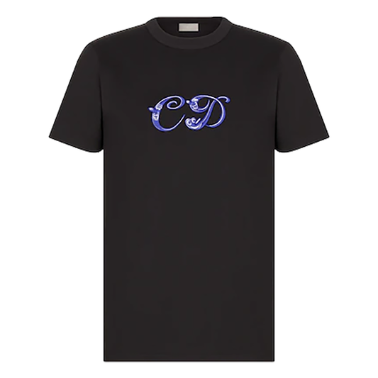 DIOR AND KENNY SCHARF T-SHIRT IN BLACK